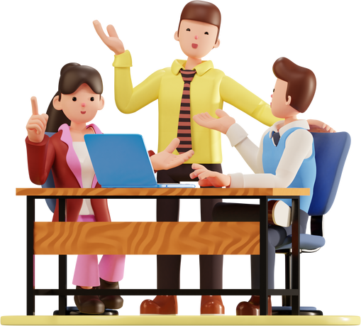 3D Team Brainstorming